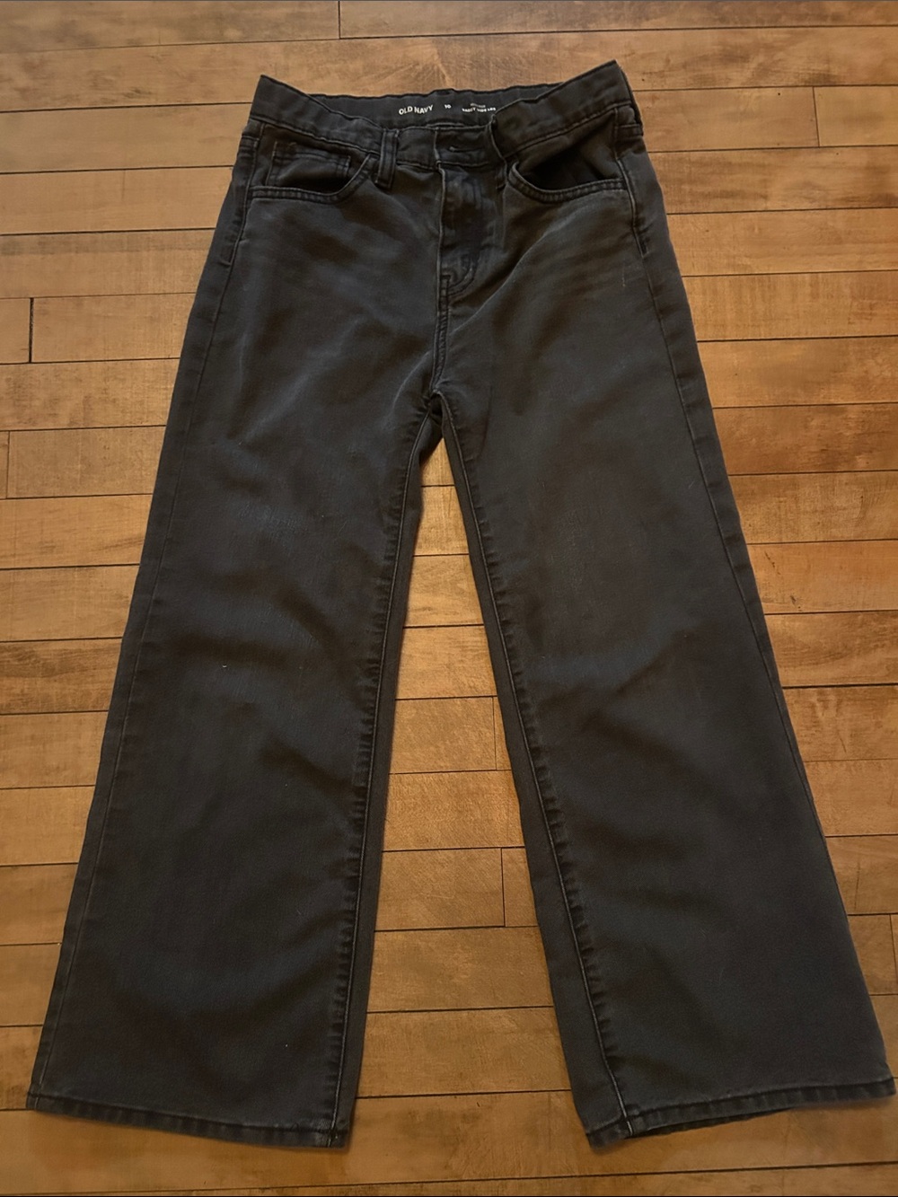 Old Navy Girls Black Straight-Leg Jeans